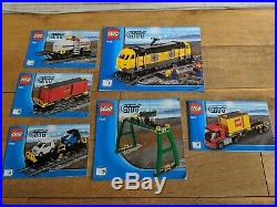 Very Rare Lego City Motorised Cargo Train Set 7939 100% Complete With Box VGC
