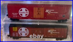 Very Rare Micro Trains N Scale Special Run ATSF Santa Fe 5 Pack Box Car Set NIP