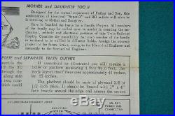 Very Rare Original Lionel Train 1960 Father and Son Set 2555W Instruction Sheet