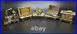 Very Rare Vintage Sony Pewter Train Set 5 Pieces