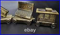 Very Rare Vintage Sony Pewter Train Set 5 Pieces
