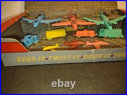 Very Scarce Air and Freight Airplane & Train Countertop Store Display Set w. Box