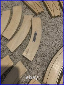 Very Wooden Train Set with Box Snap Train Engineer Jack Built
