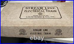 Vintage 1950'S MARX Stream Line Steam Type Train Set #5525. Good Condition