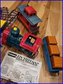 Vintage 1988 Playskool Express Train Set tested and in very good condition