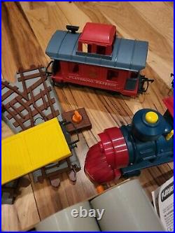 Vintage 1988 Playskool Express Train Set tested and in very good condition