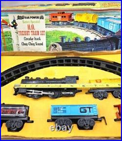 Vintage Durham H. O Freight Train Battery Operated Circular Track Set 1976 # 1218