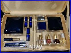 Vintage Estee Lauder Holiday Make Up Gift Set Train Gold Case, New VERY RARE