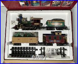 Vintage Greatland Express Train Set Complete 4Pc Train Set, Tracks, Trees & Box