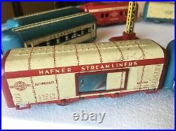 Vintage Hafner Tin Train Set #40- Very Good Condition
