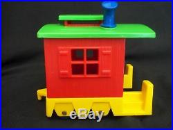 Vintage IDEAL Train Set with Conductor Four Pieces 1975 Very good condition