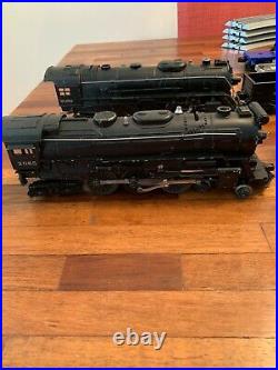 Vintage Lionel Train set 2 Engines, 12 cars, 2 transformers, misc track