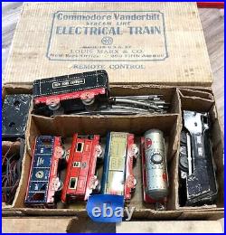 Vintage Louis Marx & Co. Train Set Commodore Vanderbilt Stream Line Original Box