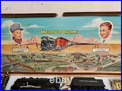 Vintage Marx Ho Train Set 6096 Steam Locomotive Complete Set In Case! Very Rare
