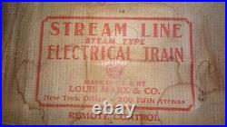 Vintage Marx Steam Line Engine 999 New York Train Set 5 Cars Tracks