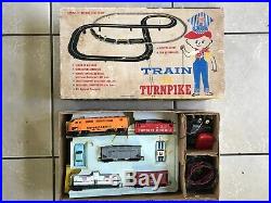 Vintage Marx Train N Turnpike Union Pacific Train And Slot Car Set, Very Rare