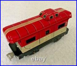 Vintage Marx Wind-Up 4-car Train Set with KEY in very good condition