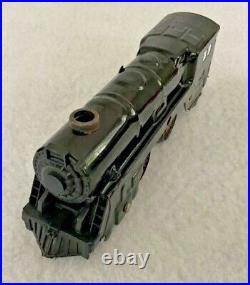Vintage Marx Wind-Up 4-car Train Set with KEY in very good condition