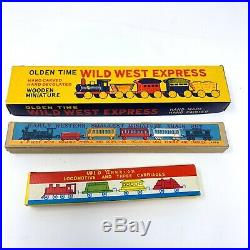 Vintage Miniature Western Toy Train Set Bundle All Sets MIB Very Collectable