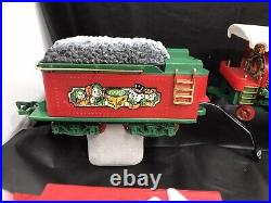 Vintage Musical New Bright London 150 Flyer 1993 Toy Train Set 4 Cars, 18 Tracks