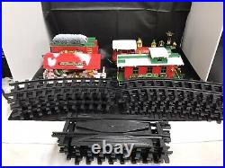 Vintage Musical New Bright London 150 Flyer 1993 Toy Train Set 4 Cars, 18 Tracks