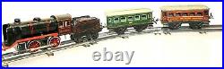 Vintage Pre-war Karl Bub #4700 Clockwork Locomotive Passenger Train Set