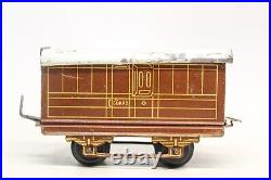 Vintage Pre-war Uk-market Issmayer Clockwork Passenger Train Set