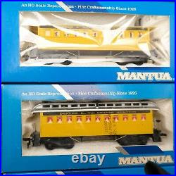 Vtg New Old Stock Set of (9) Mantua HO Train Cars Denver Rio Grande Very Nice